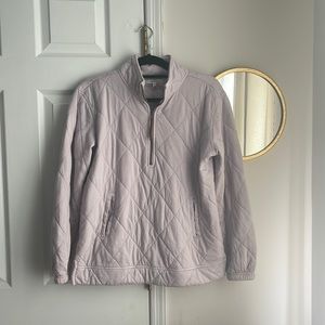 quilted quarter zip